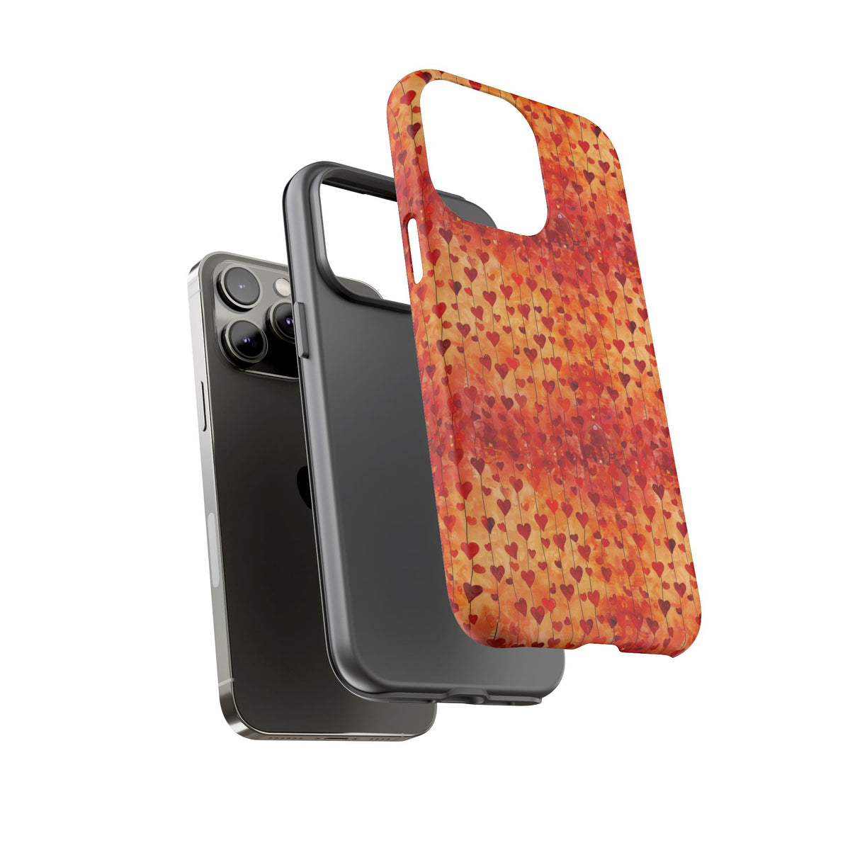 Heart Pattern Phone Case – Stylish & Loving Design for Your Device 827