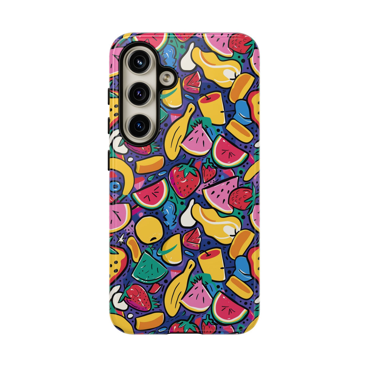 90s Themed Seamless Pattern Phone Case – Embrace Retro Style and Protection 316