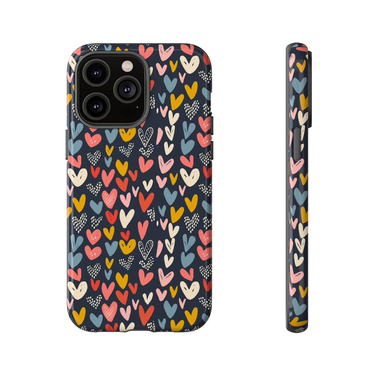 Heart Pattern Phone Case – Stylish & Loving Design for Your Device 816