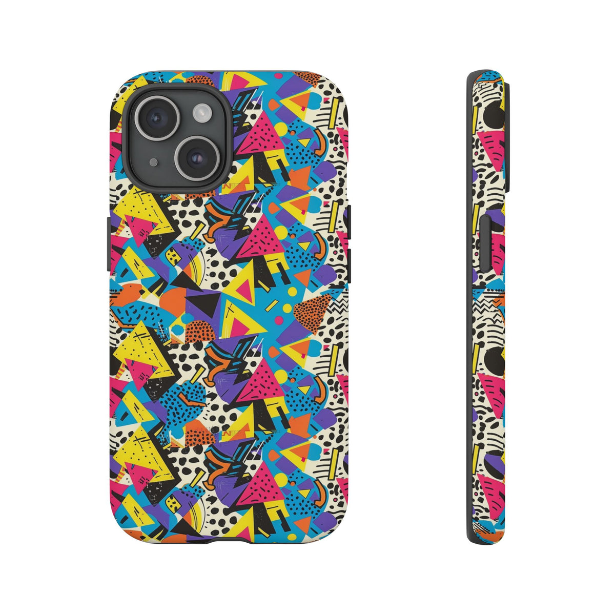 90s Themed Seamless Pattern Phone Case – Embrace Retro Style and Protection 231