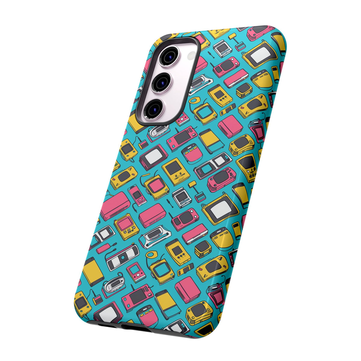 90s Themed Seamless Pattern Phone Case – Embrace Retro Style and Protection 237