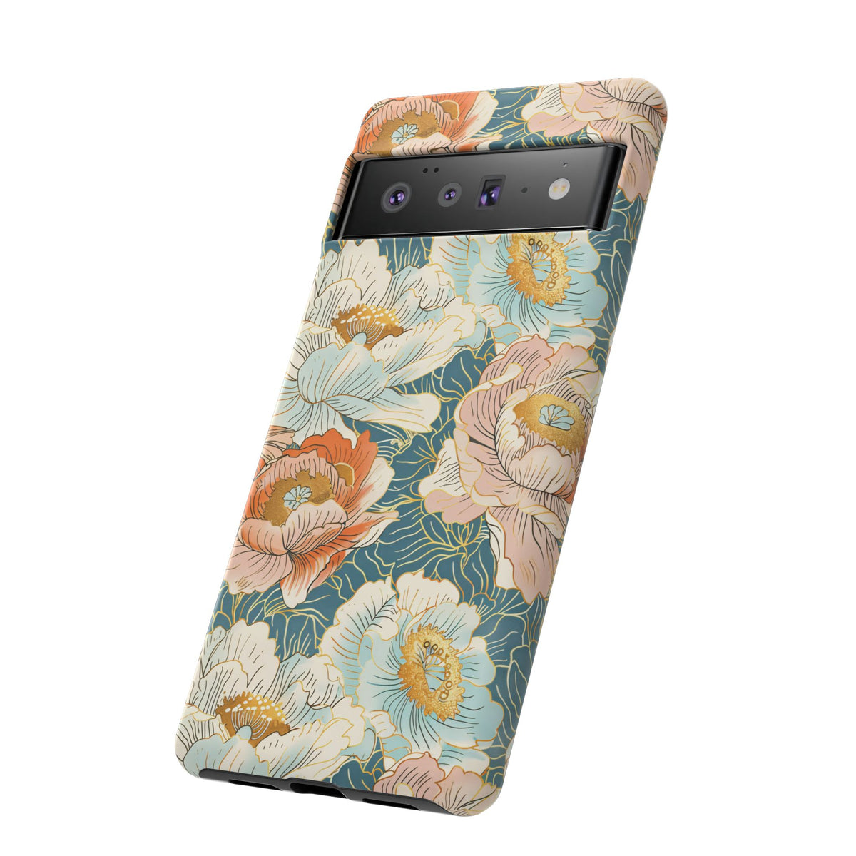 Japanese Blossom Asian Floral Design Phone Case – Elegant Floral Phone Cover 3