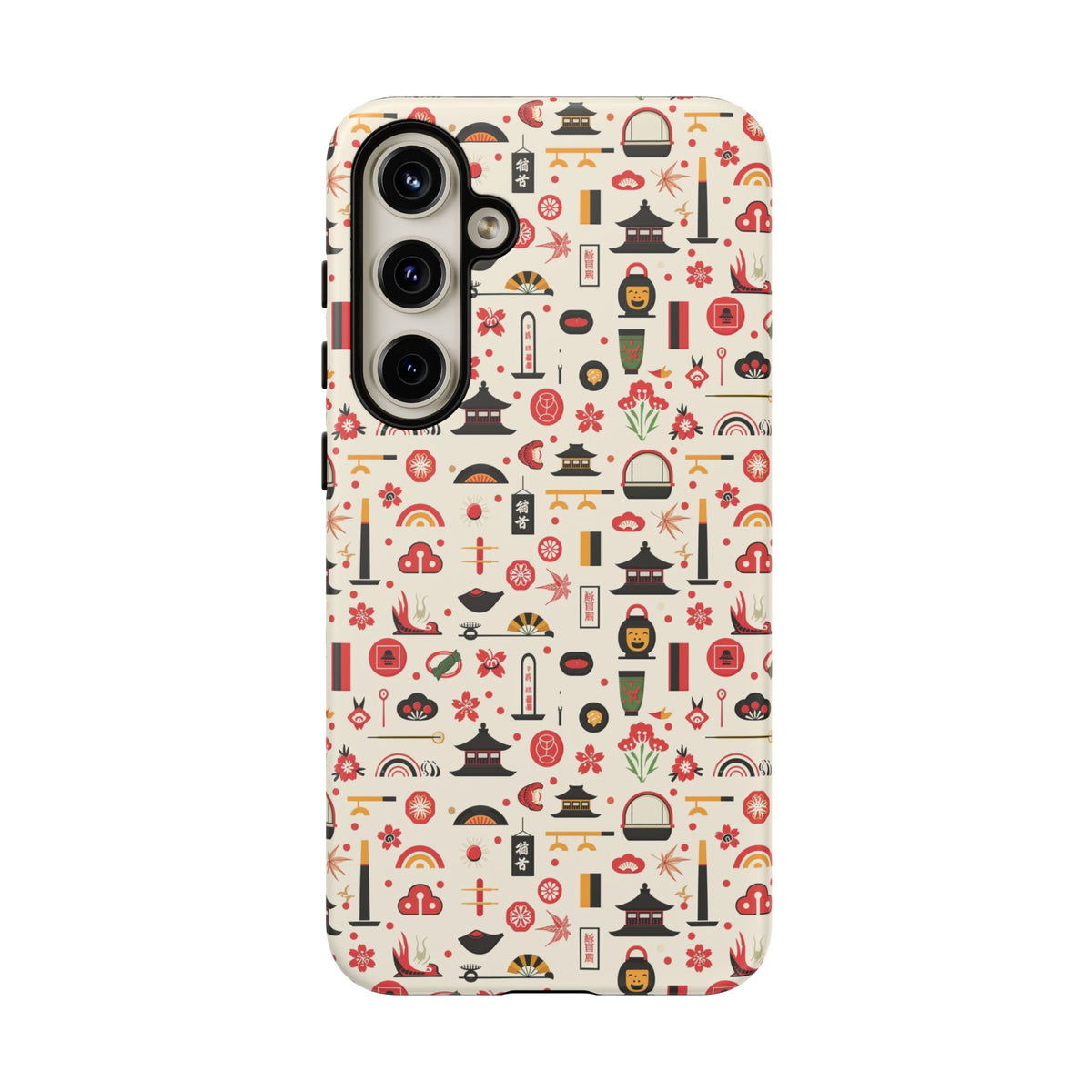 Japanese Pattern Phone Case – Elegant & Timeless Design for Your Phone 100