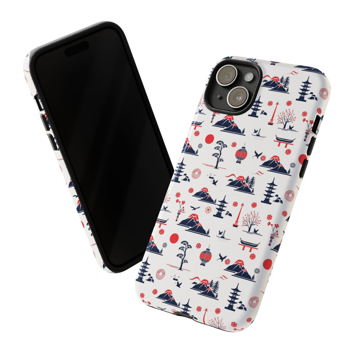 Japanese Pattern Phone Case – Elegant & Timeless Design for Your Phone 079