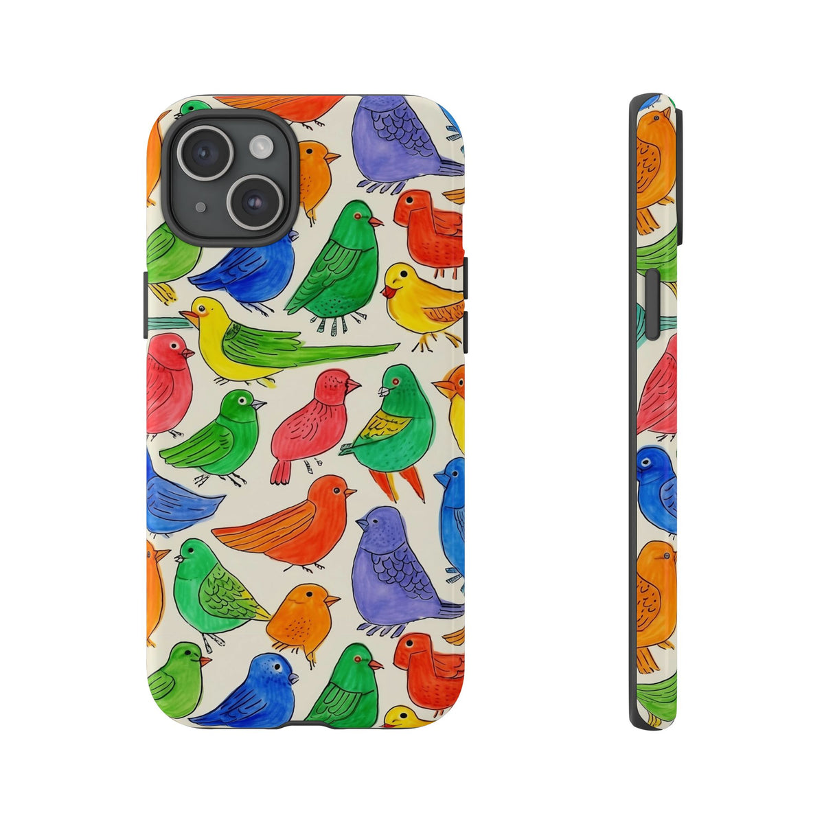 Birds Seamless Pattern Phone Case – Elegant and Timeless Avian Design 2