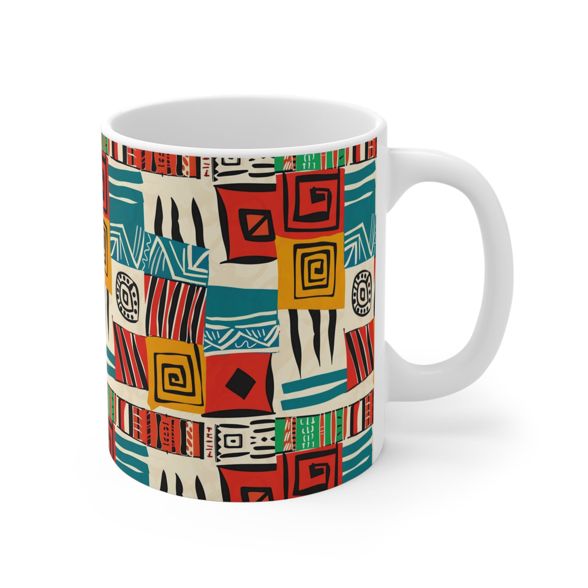 All-Over African Pattern Coffee Mug 553