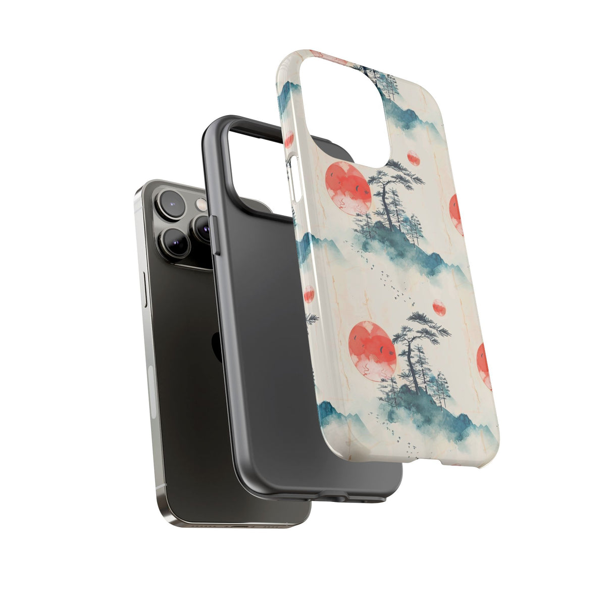 Japanese Pattern Phone Case – Elegant & Timeless Design for Your Phone 055