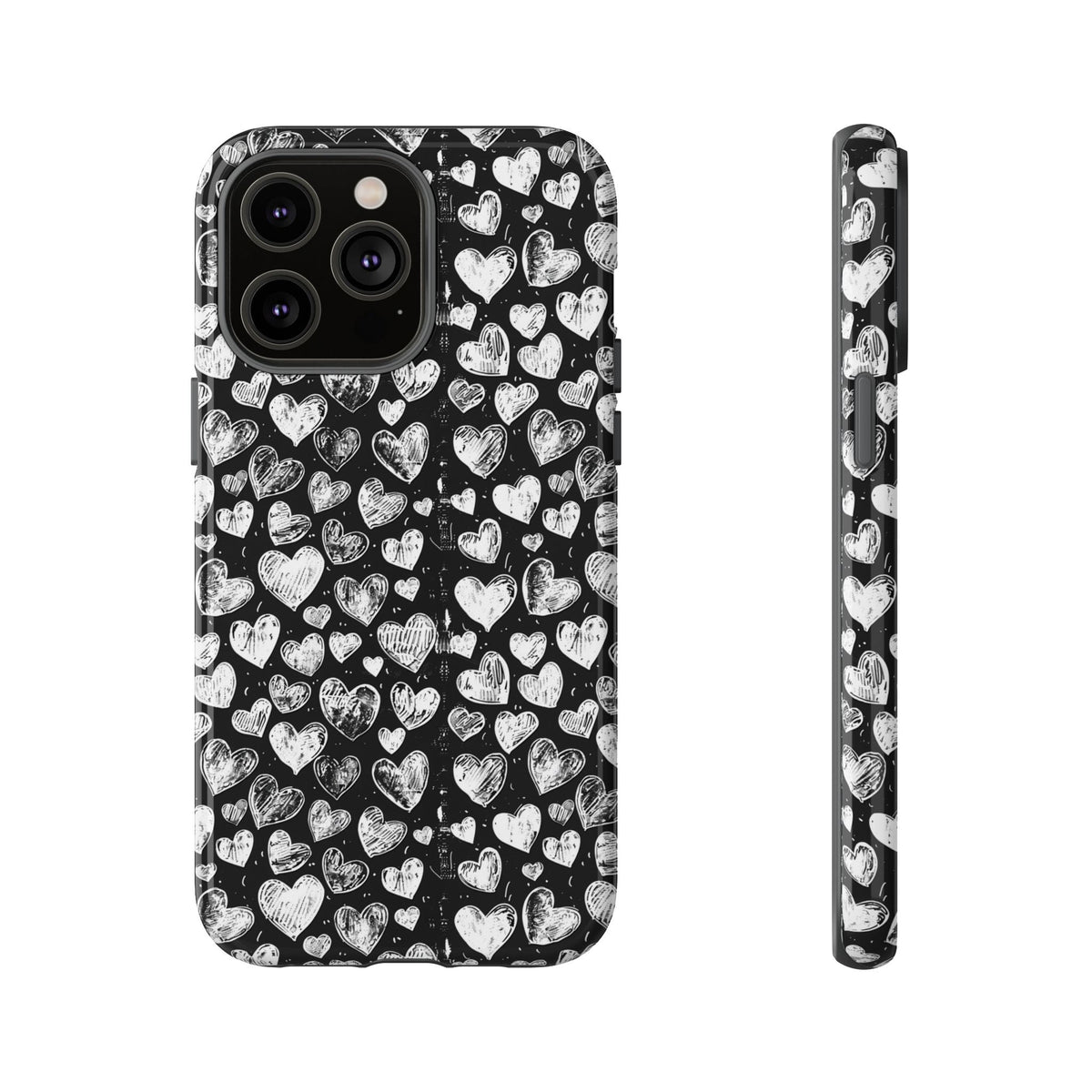 Heart Pattern Phone Case – Stylish & Loving Design for Your Device 815