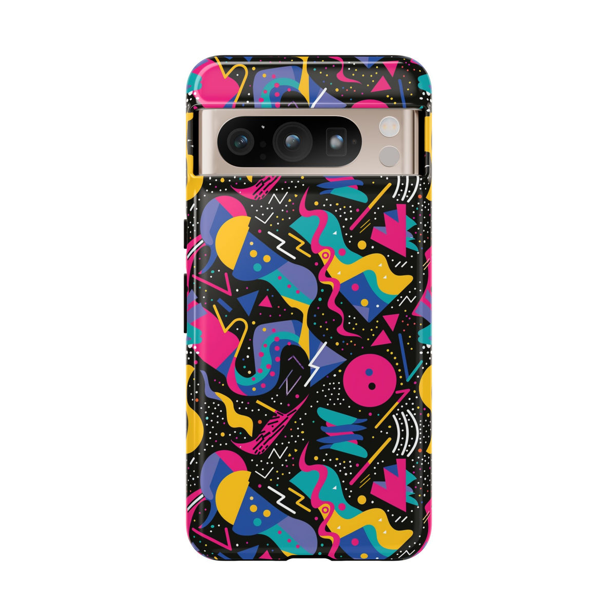 90s Themed Seamless Pattern Phone Case – Embrace Retro Style and Protection 302