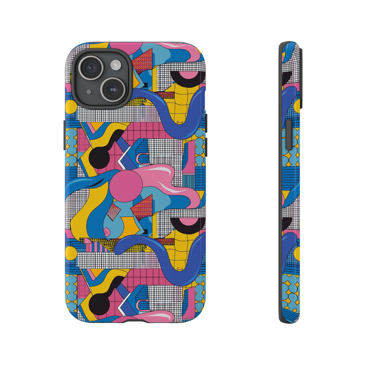 90s Themed Seamless Pattern Phone Case – Embrace Retro Style and Protection 224