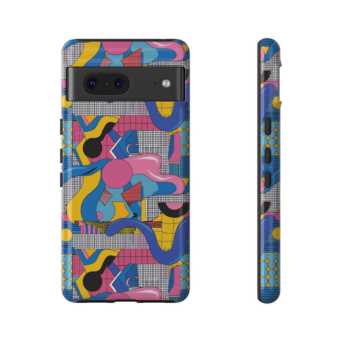 90s Themed Seamless Pattern Phone Case – Embrace Retro Style and Protection 224