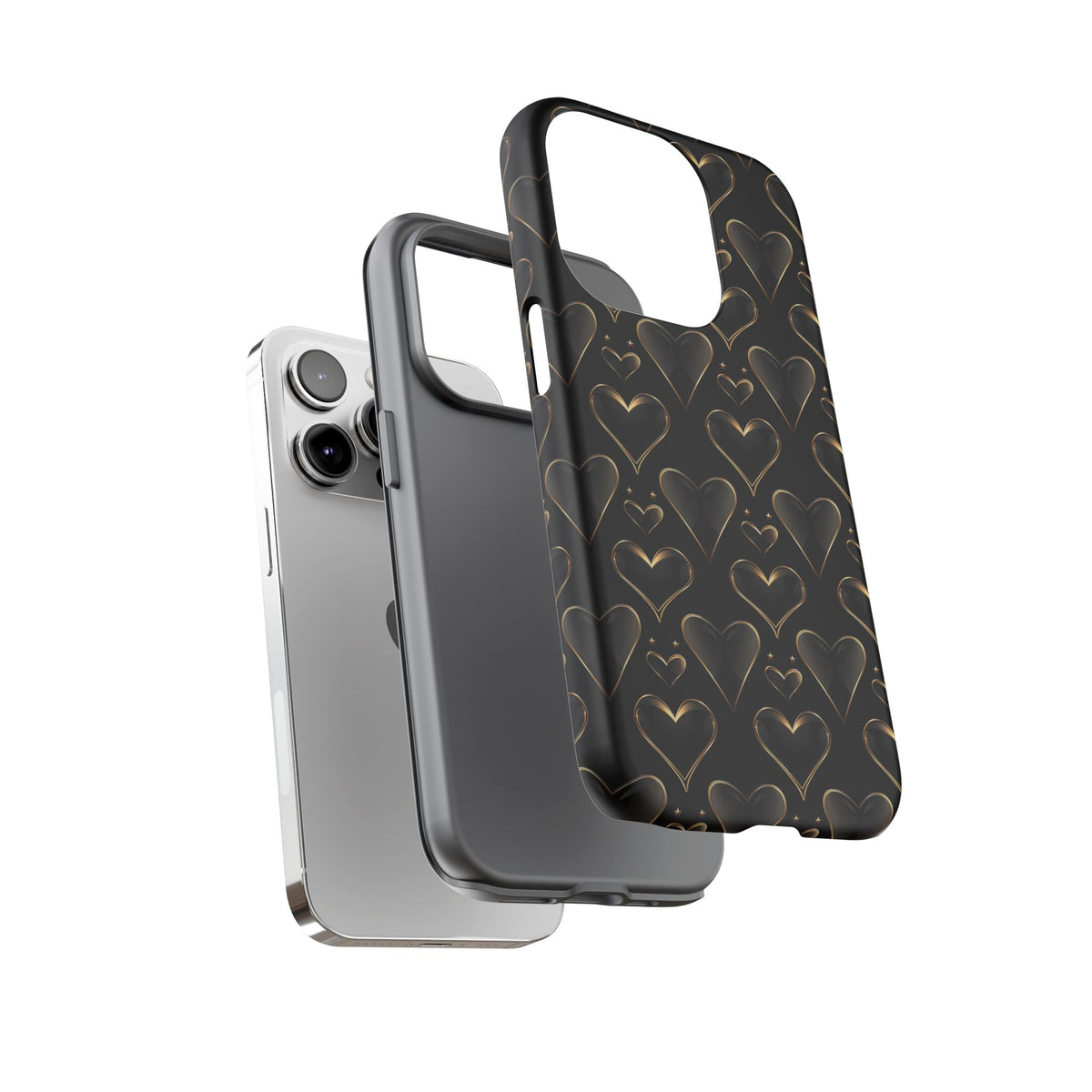 Heart Pattern Phone Case – Stylish & Loving Design for Your Device 362