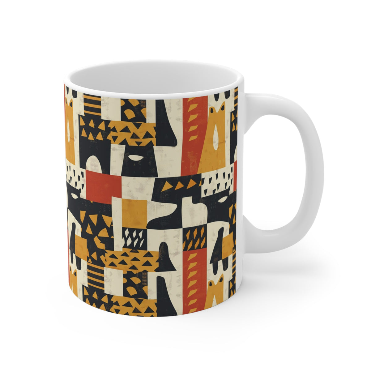 All-Over African Pattern Coffee Mug 608