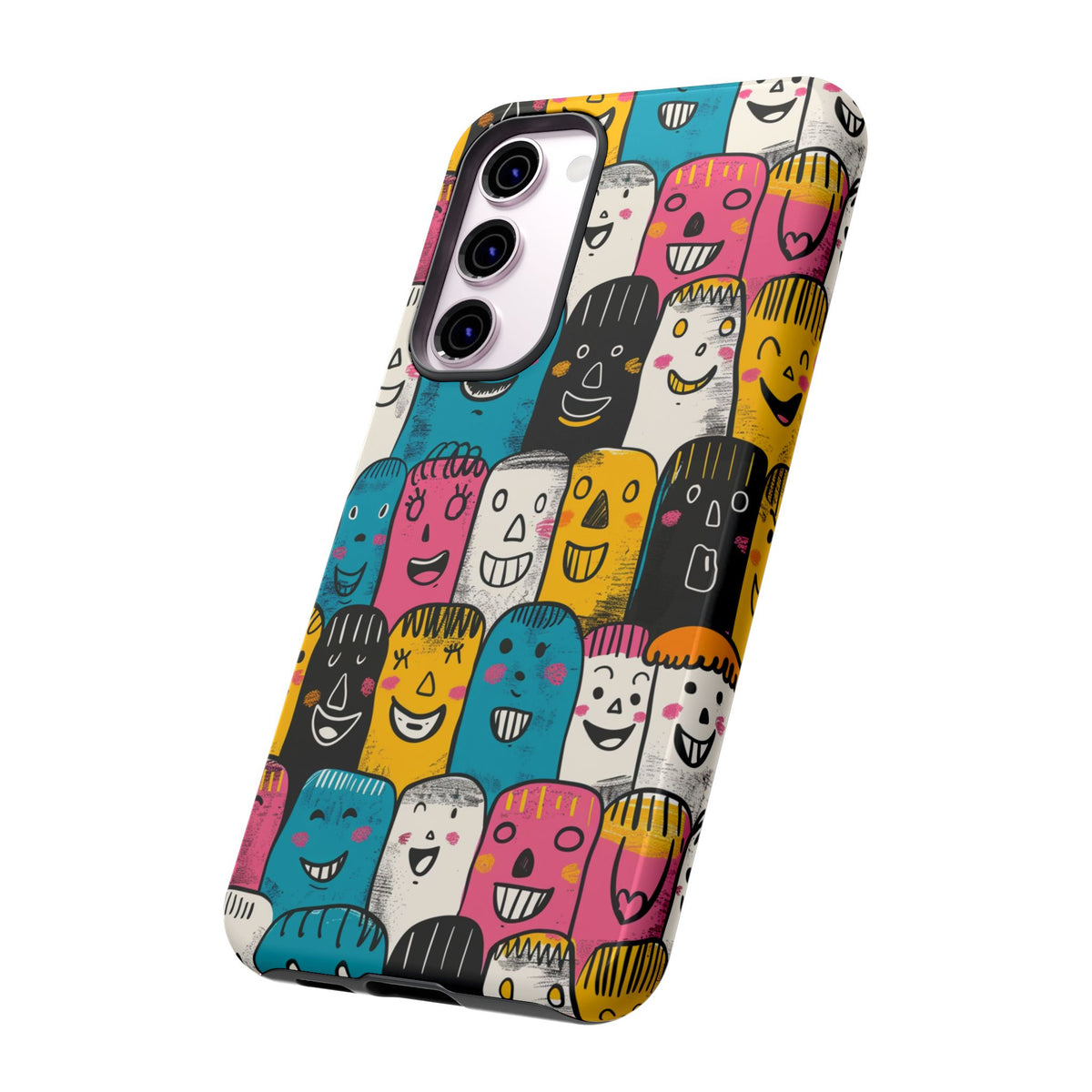 Happy Faces Phone Case – Joyful and Cheerful Design for a Bright Look 5