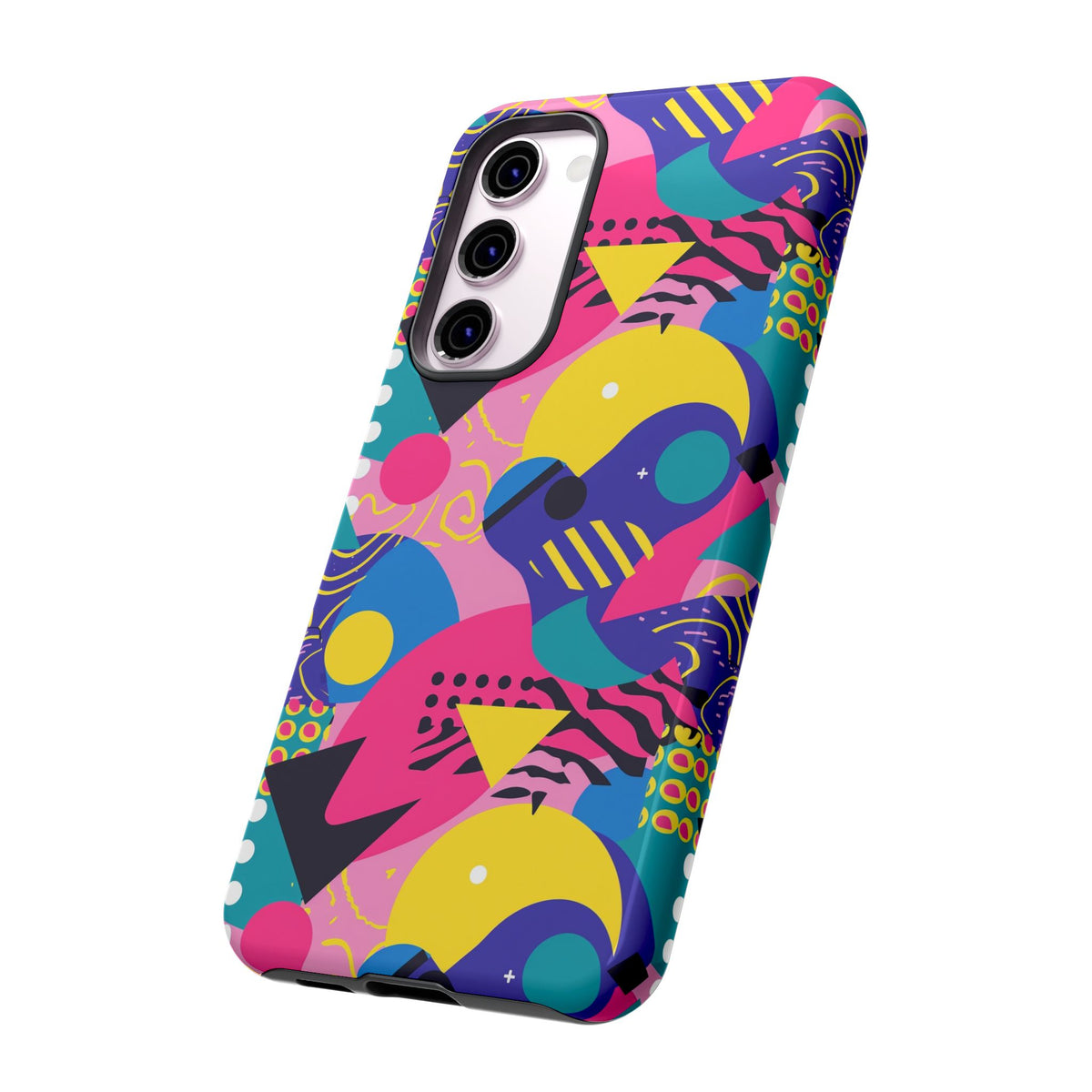 90s Themed Seamless Pattern Phone Case – Embrace Retro Style and Protection 283