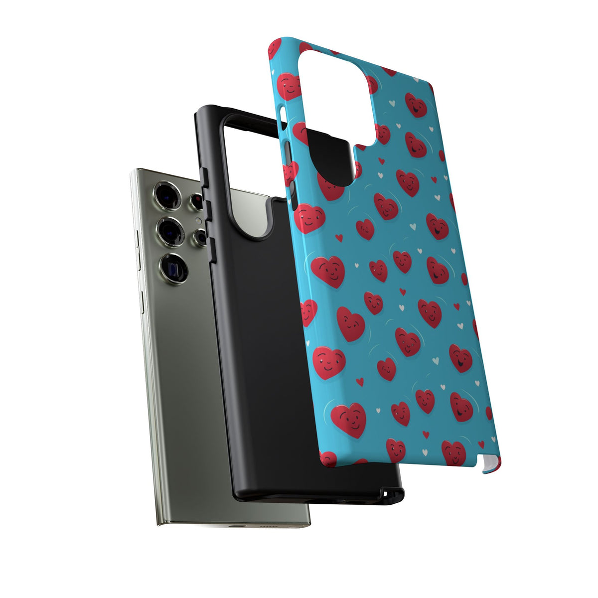 Heart Pattern Phone Case – Stylish & Loving Design for Your Device 811