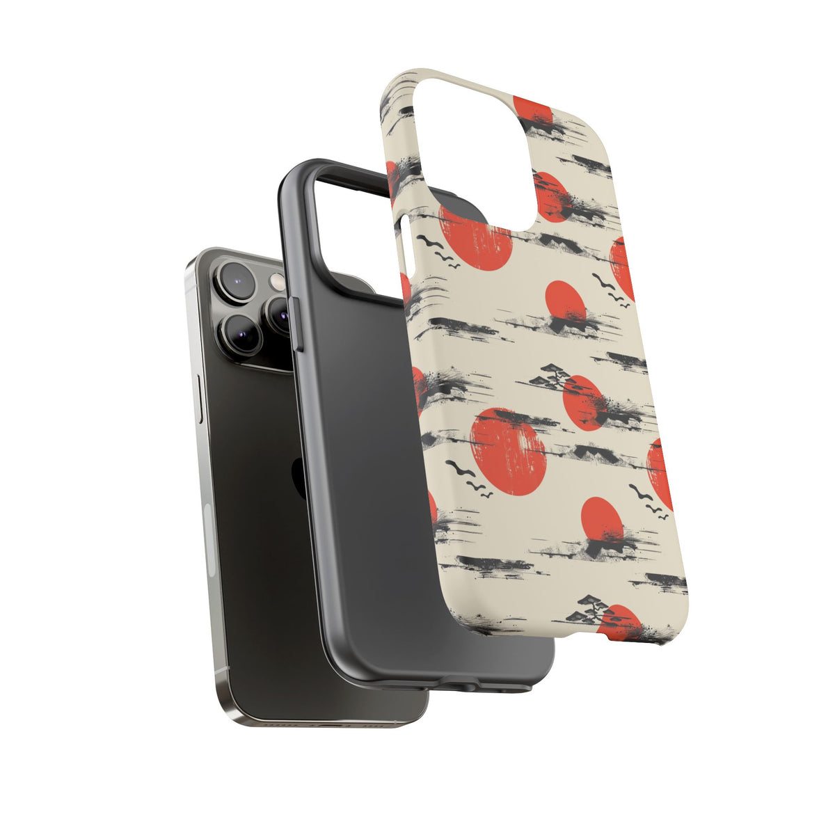 Japanese Pattern Phone Case – Elegant & Timeless Design for Your Phone 077