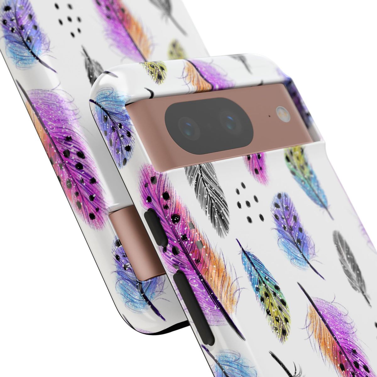 Feather Pattern Phone Case – Elegant & Durable Protection for Your Phone