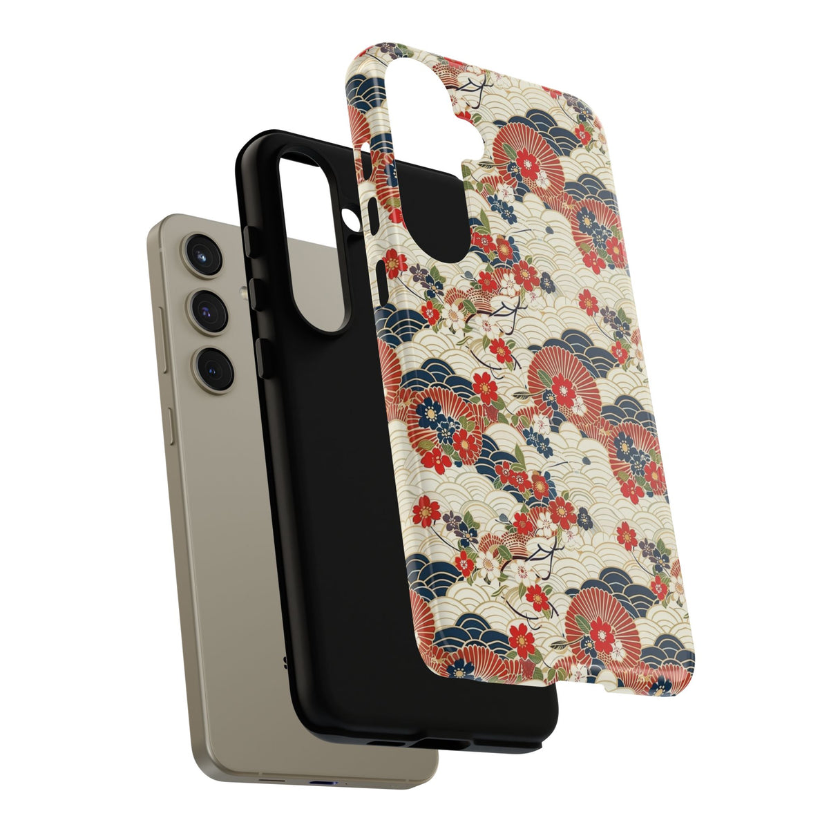 Japanese Pattern Phone Case – Elegant & Timeless Design for Your Phone 124