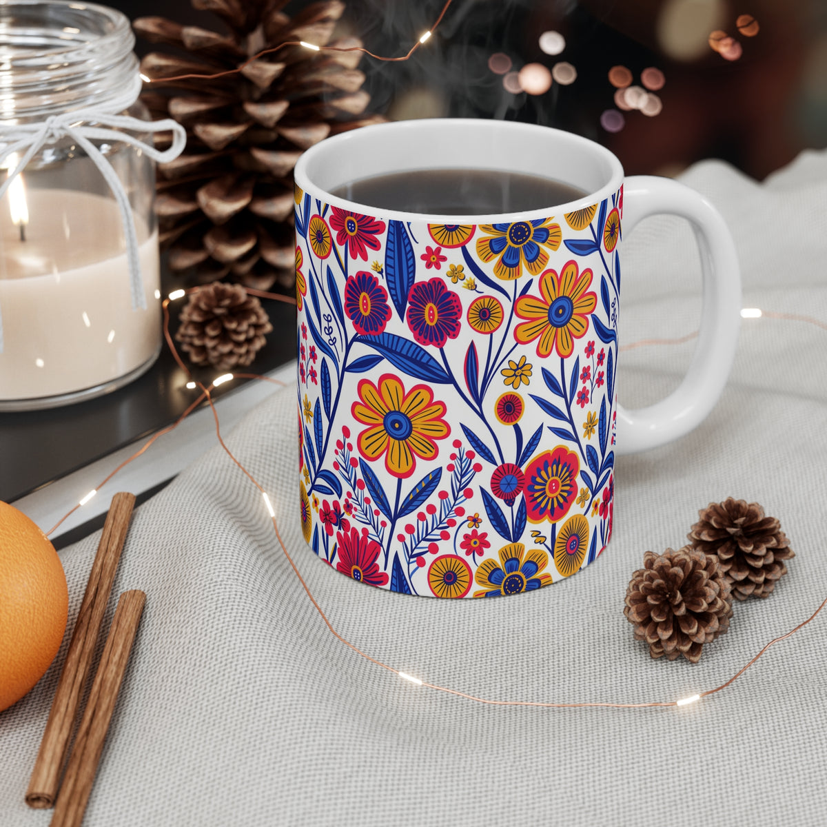 Groove Floral Bohemian Coffee Mug – Perfect for Free Spirits  (20)