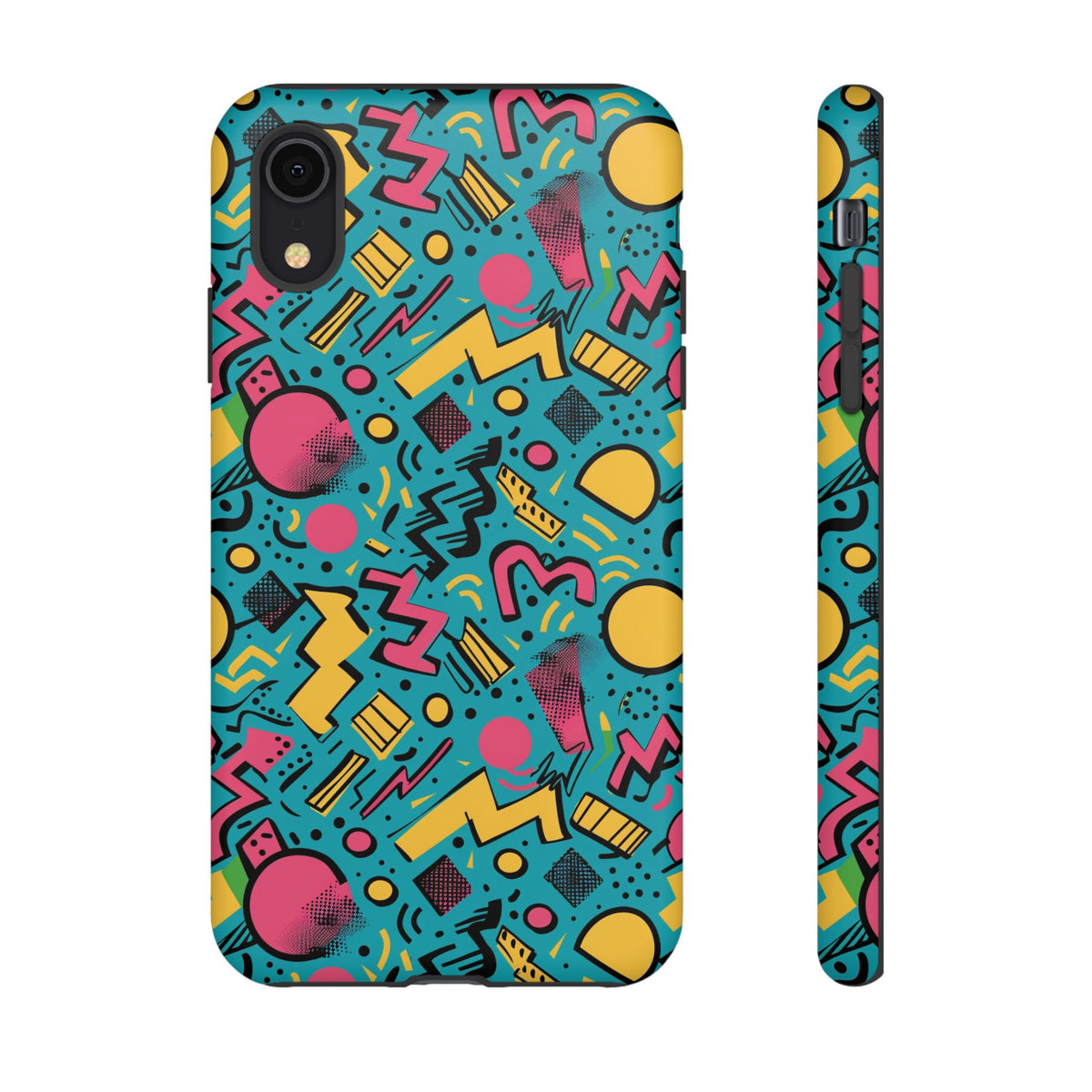 90s Themed Seamless Pattern Phone Case – Embrace Retro Style and Protection 253