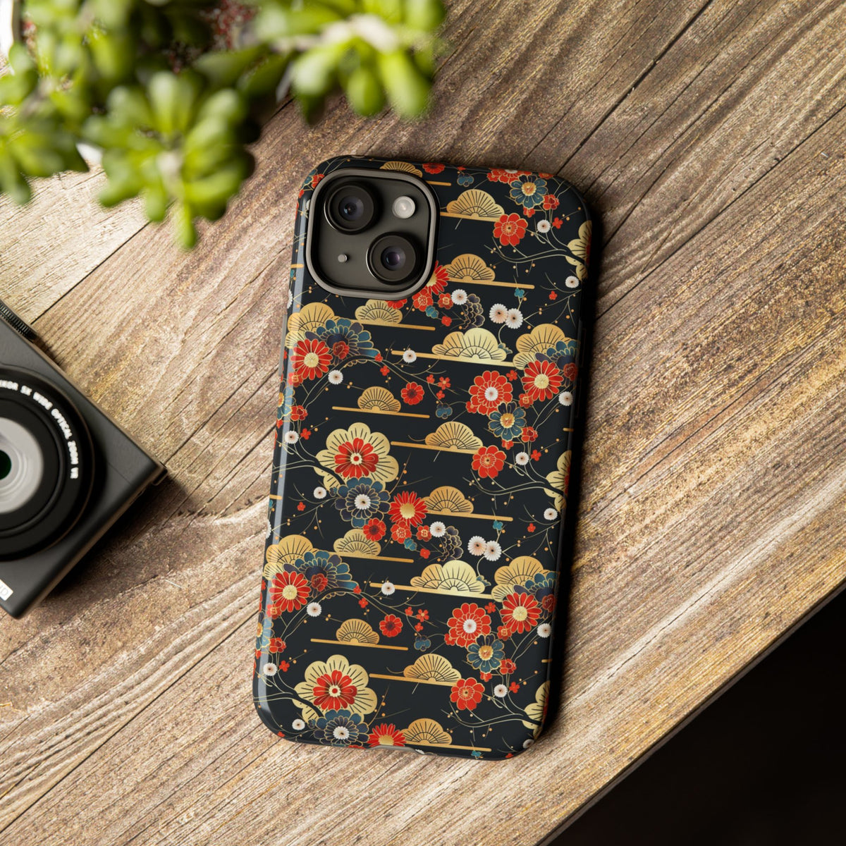 Japanese Pattern Phone Case – Elegant & Timeless Design for Your Phone 063