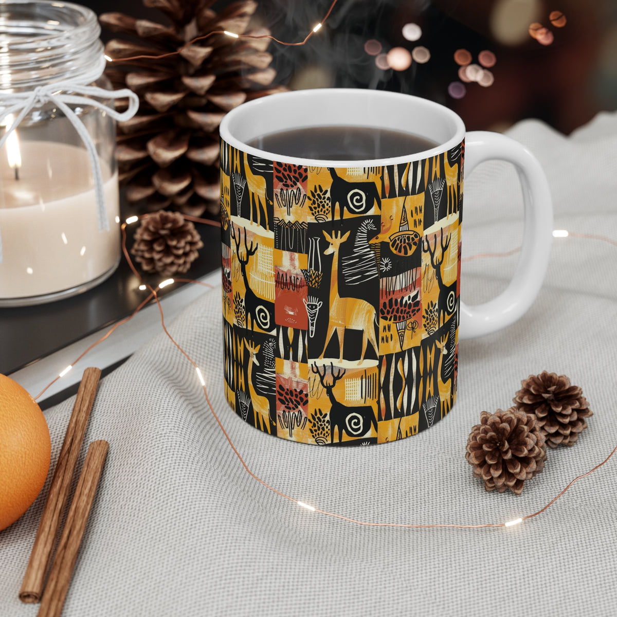 All-Over African Pattern Coffee Mug 482