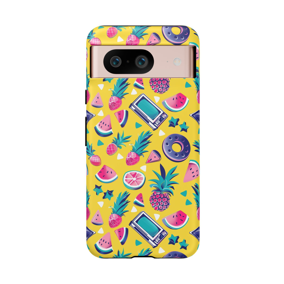 90s Themed Seamless Pattern Phone Case – Embrace Retro Style and Protection 255