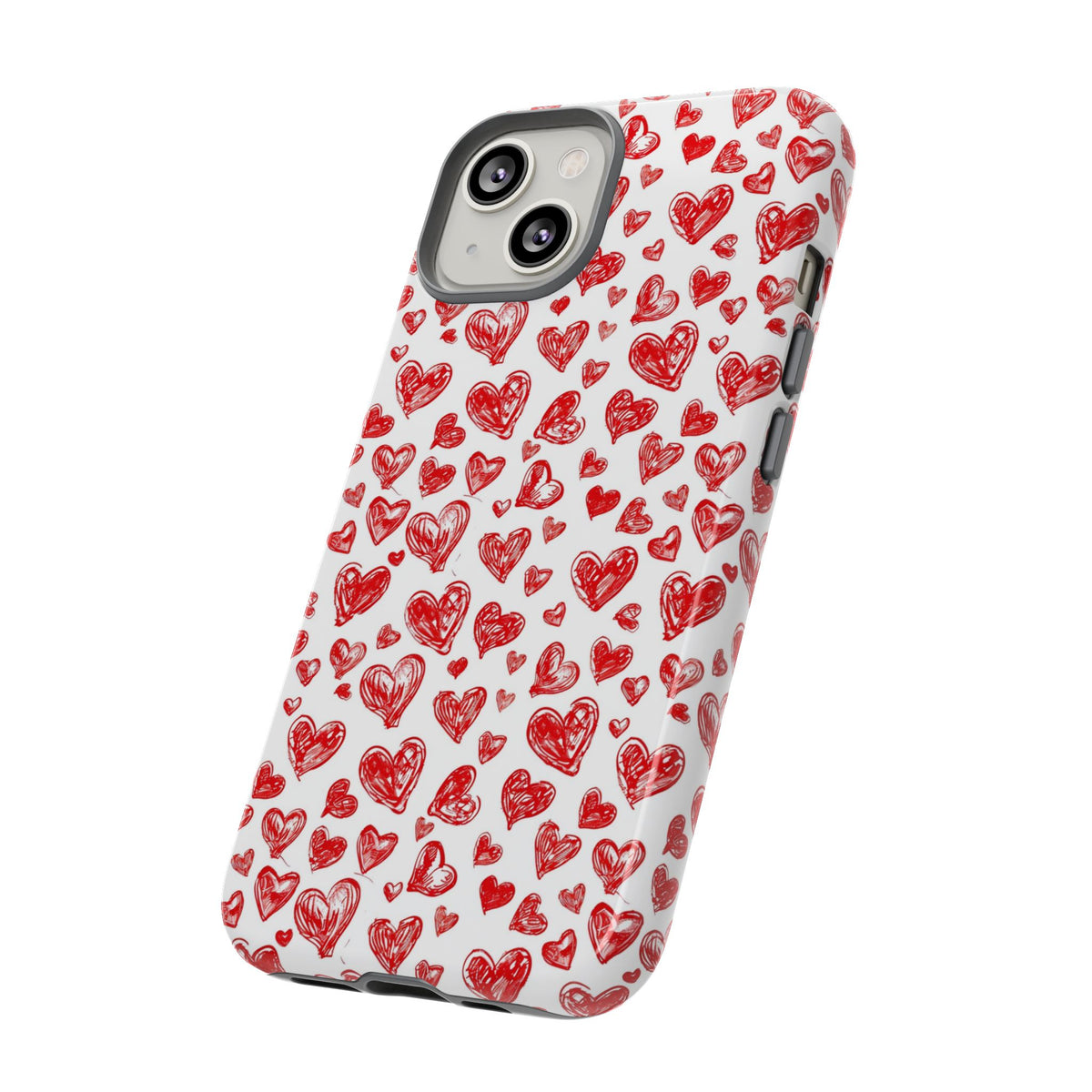 Heart Pattern Phone Case – Stylish & Loving Design for Your Device 814