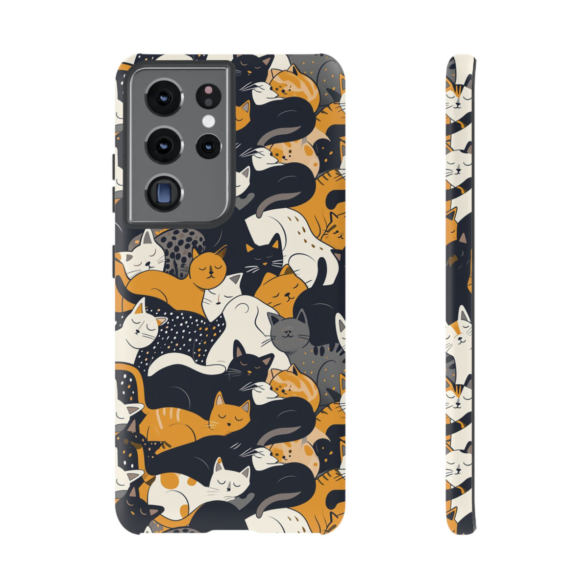 Seamless Cat Pattern Design Phone Case – Playful and Stylish Cat-Themed Phone Cover 2