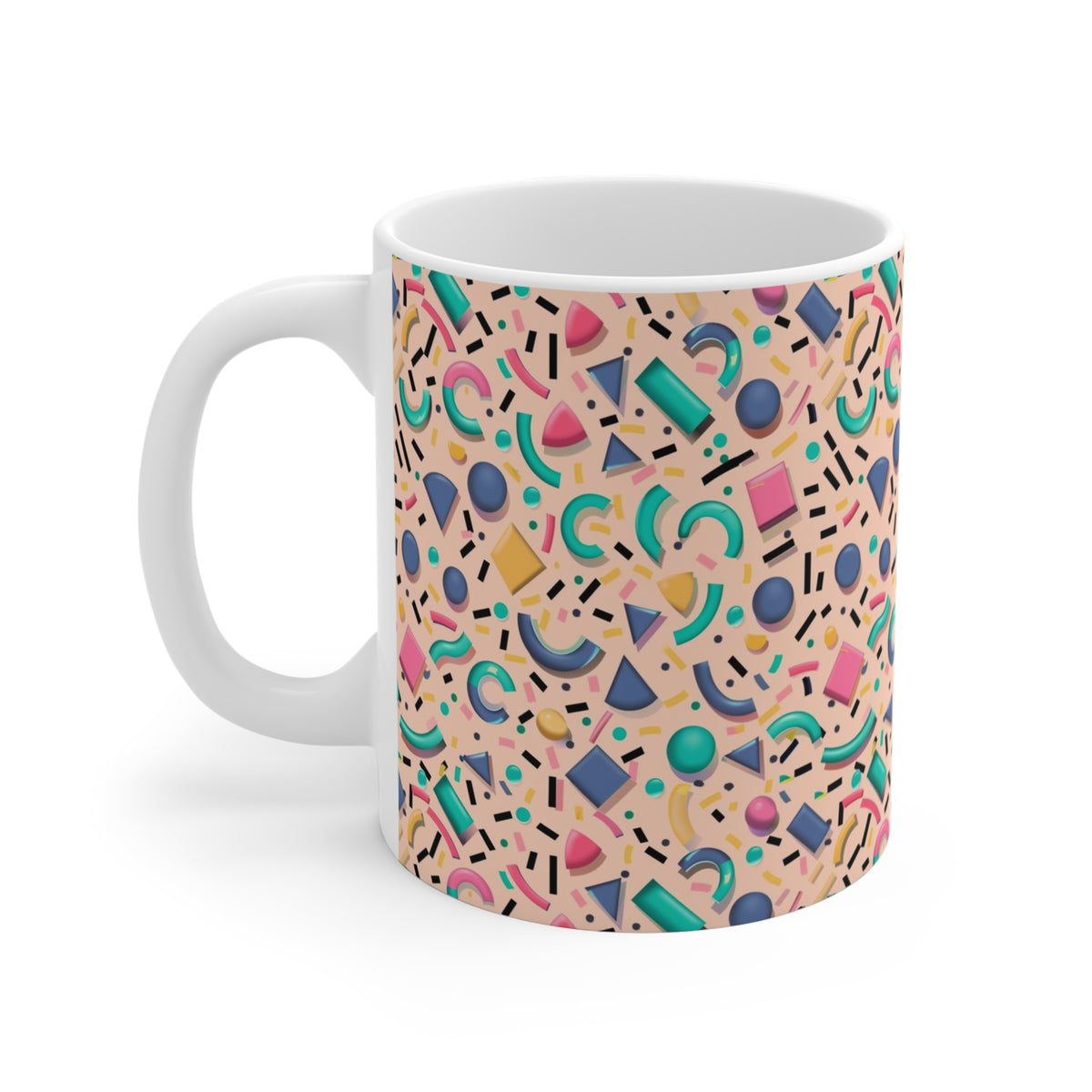 90s Retro Coffee Mug - Full Wrap Design 602