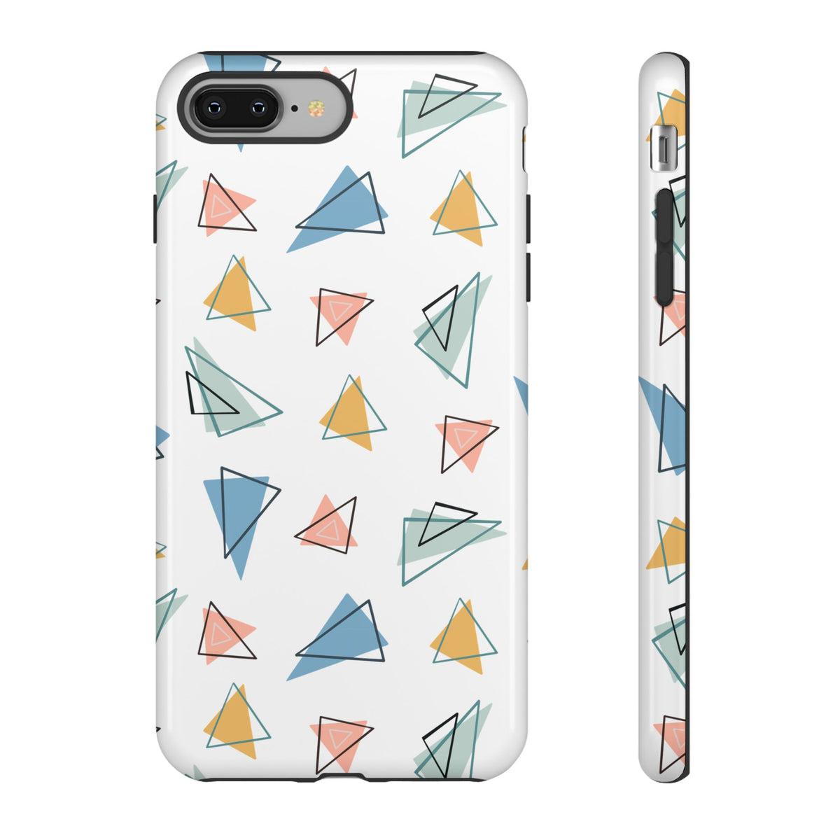 Triangle Pattern Phone Case – Modern & Durable Geometric Design