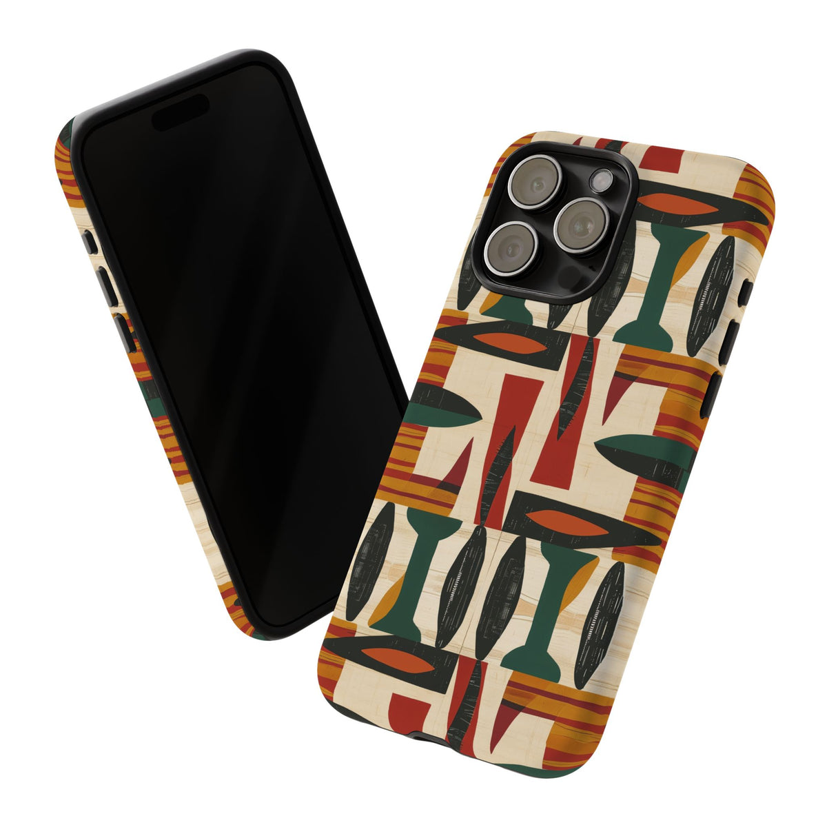 Stylish African Pattern Phone Case – Unique and Vibrant Protection 196