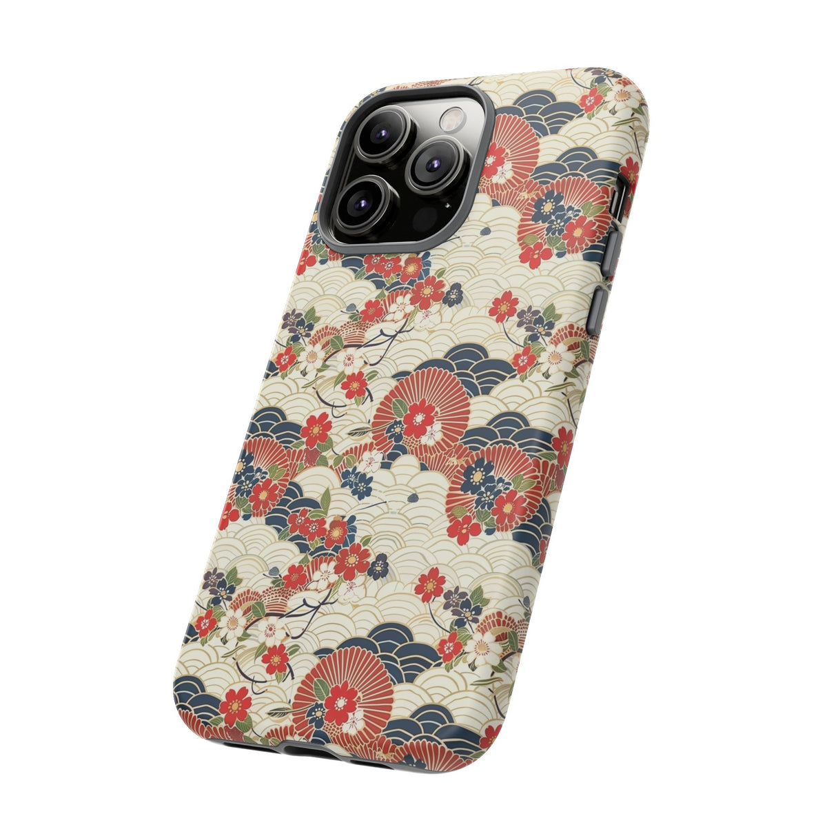 Japanese Pattern Phone Case – Elegant & Timeless Design for Your Phone 124