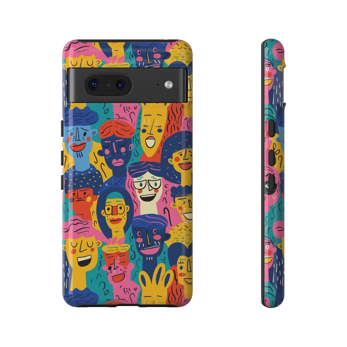 Happy Faces Phone Case – Joyful and Cheerful Design for a Bright Look 6