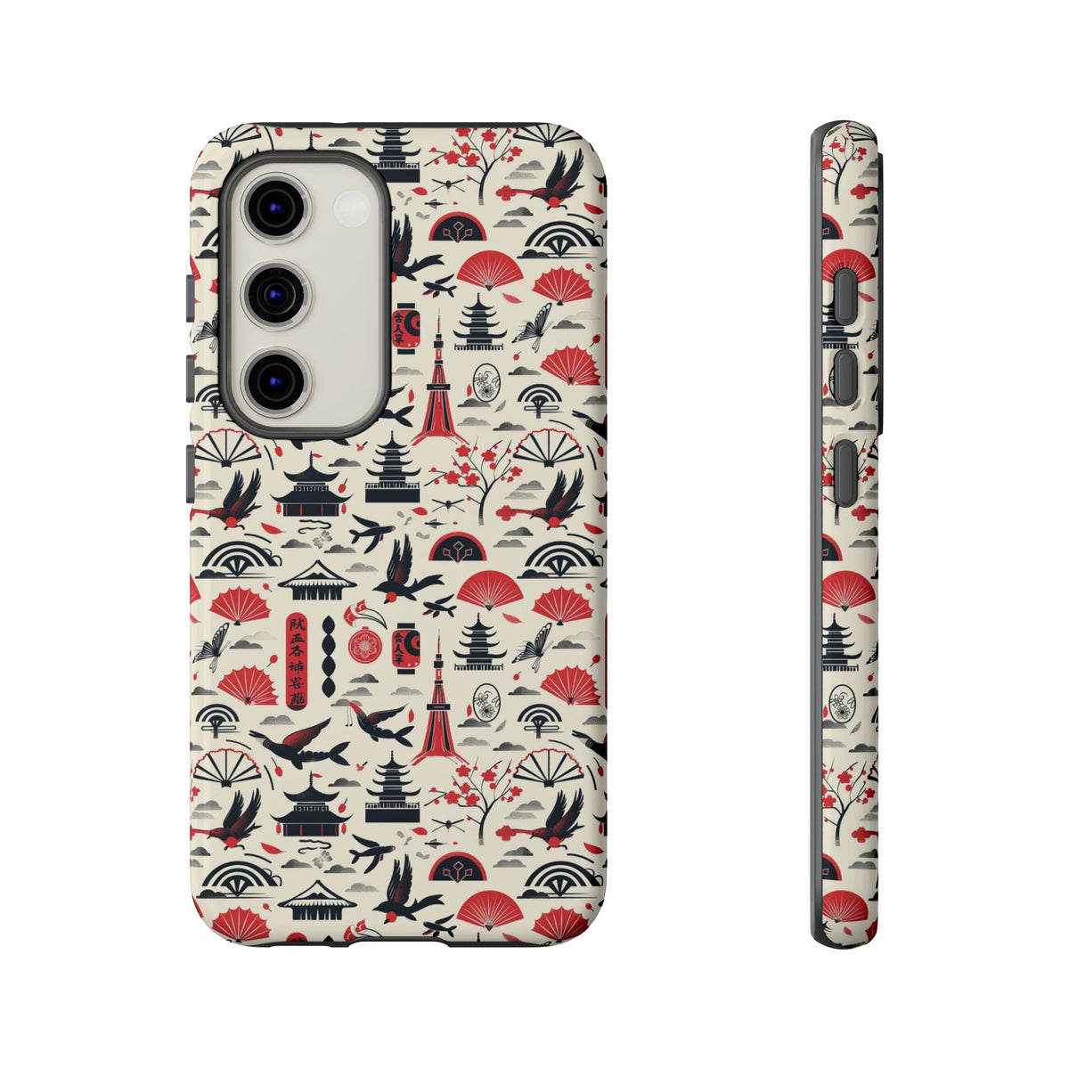 Japanese Pattern Phone Case – Elegant & Timeless Design for Your Phone 067