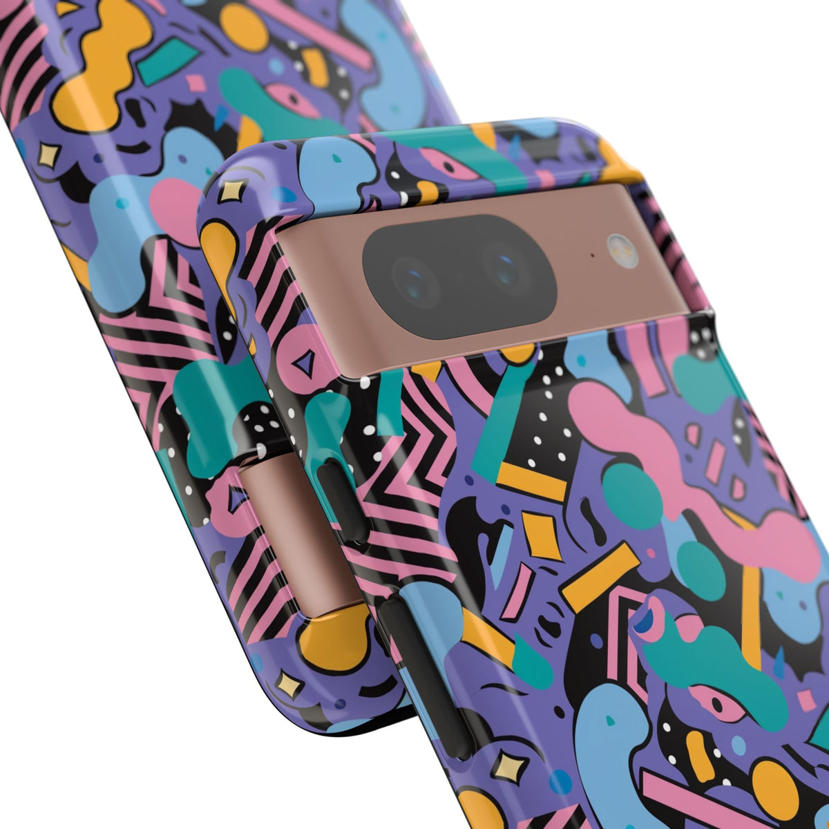 90s Themed Seamless Pattern Phone Case – Embrace Retro Style and Protection 234