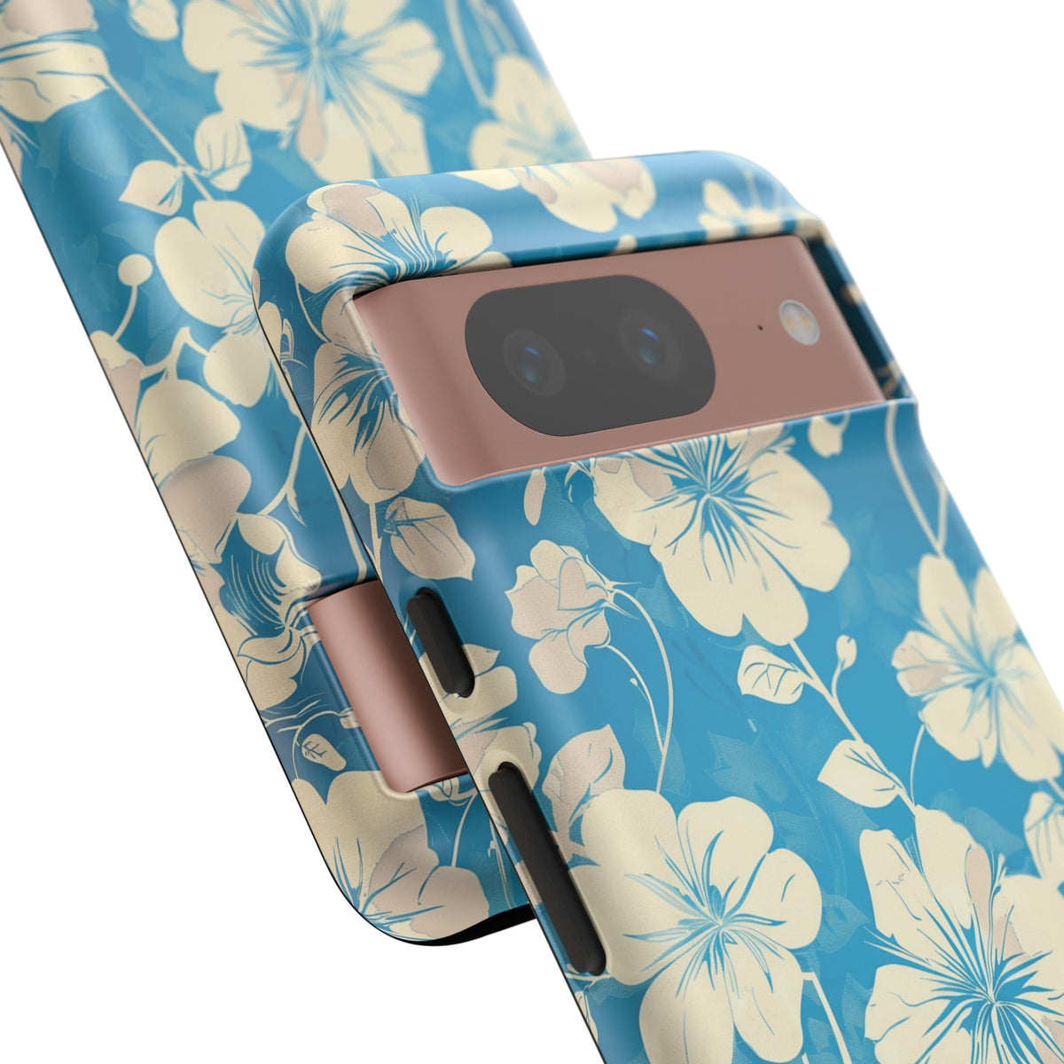 Blue Floral Seamless Pattern Phone Case