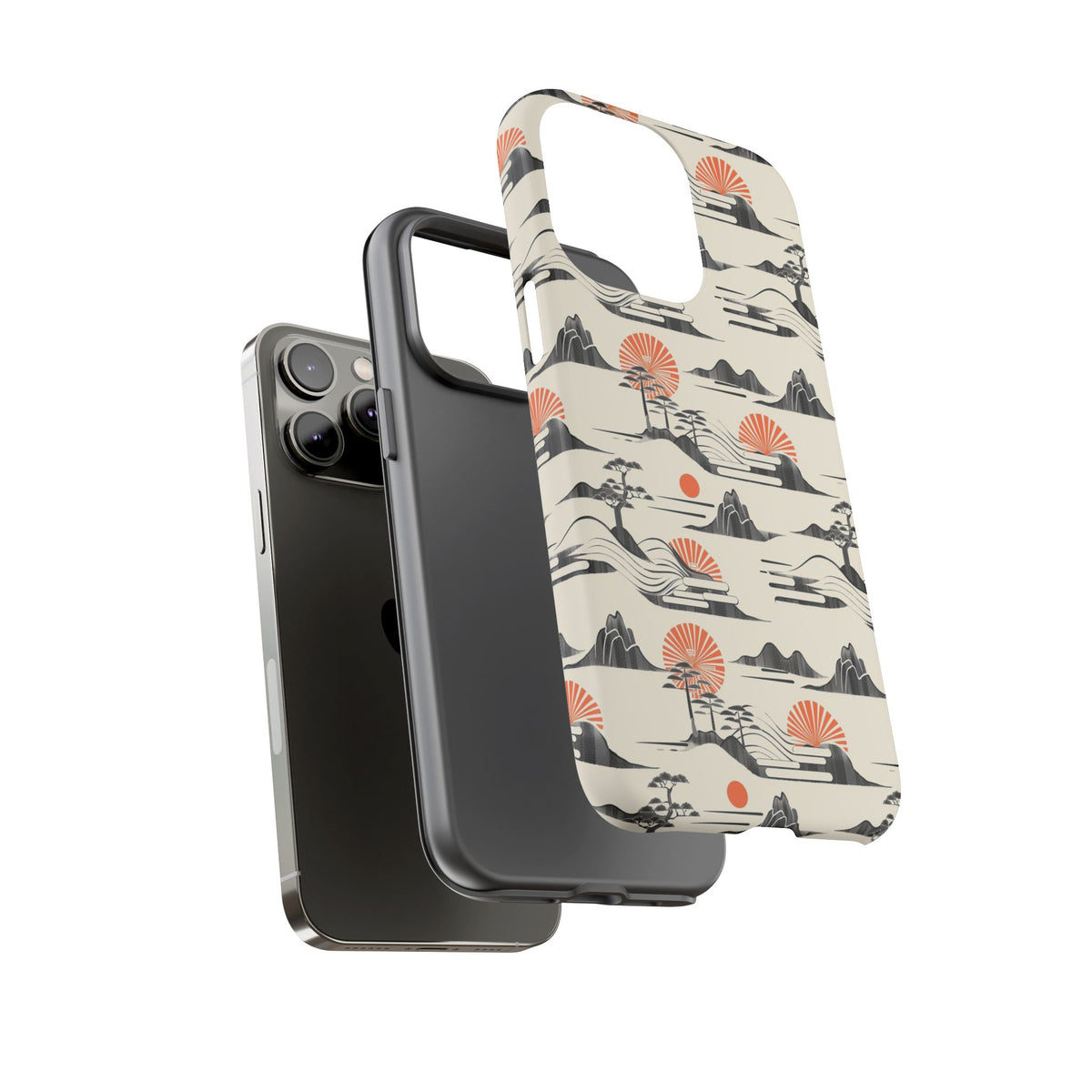 Japanese Pattern Phone Case – Elegant & Timeless Design for Your Phone 022