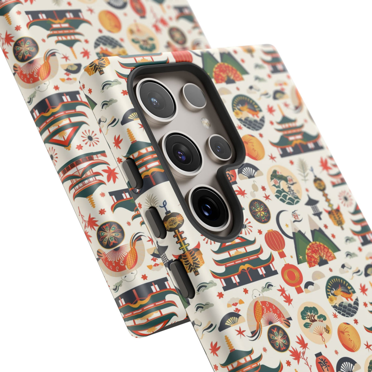 Japanese Pattern Phone Case – Elegant & Timeless Design for Your Phone 068