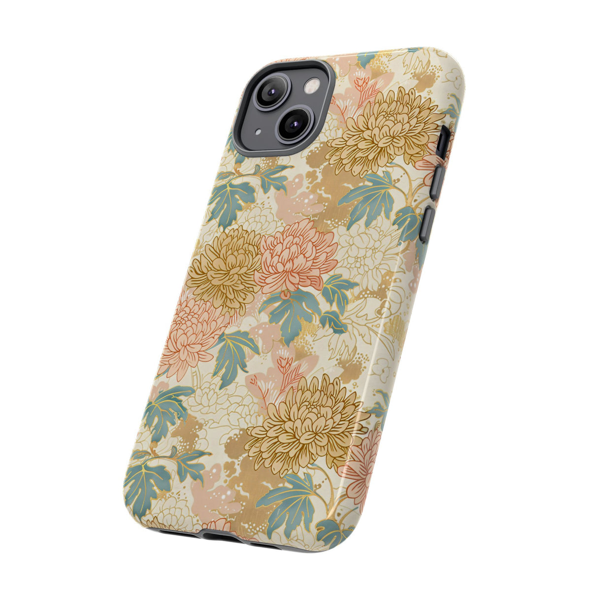 Japanese Blossom Asian Floral Design Phone Case – Elegant Floral Phone Cover