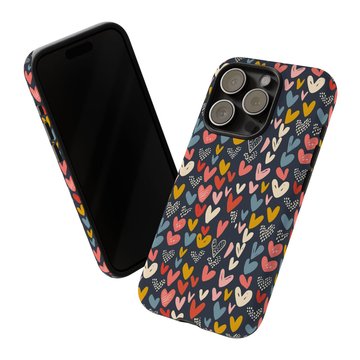 Heart Pattern Phone Case – Stylish & Loving Design for Your Device 816