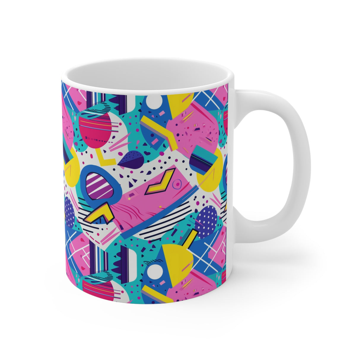 90s Retro Coffee Mug - Full Wrap Design 496