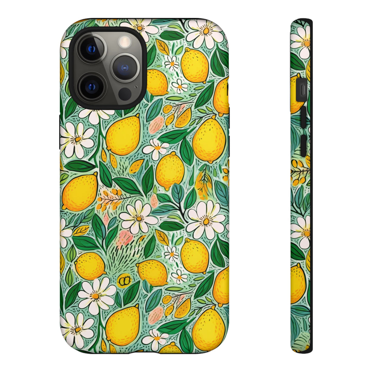 Cute Summer Lemons Phone Case – Refreshing Citrus Design for Your Phone 3