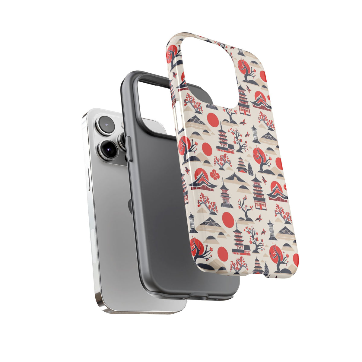 Japanese Pattern Phone Case – Elegant & Timeless Design for Your Phone 013