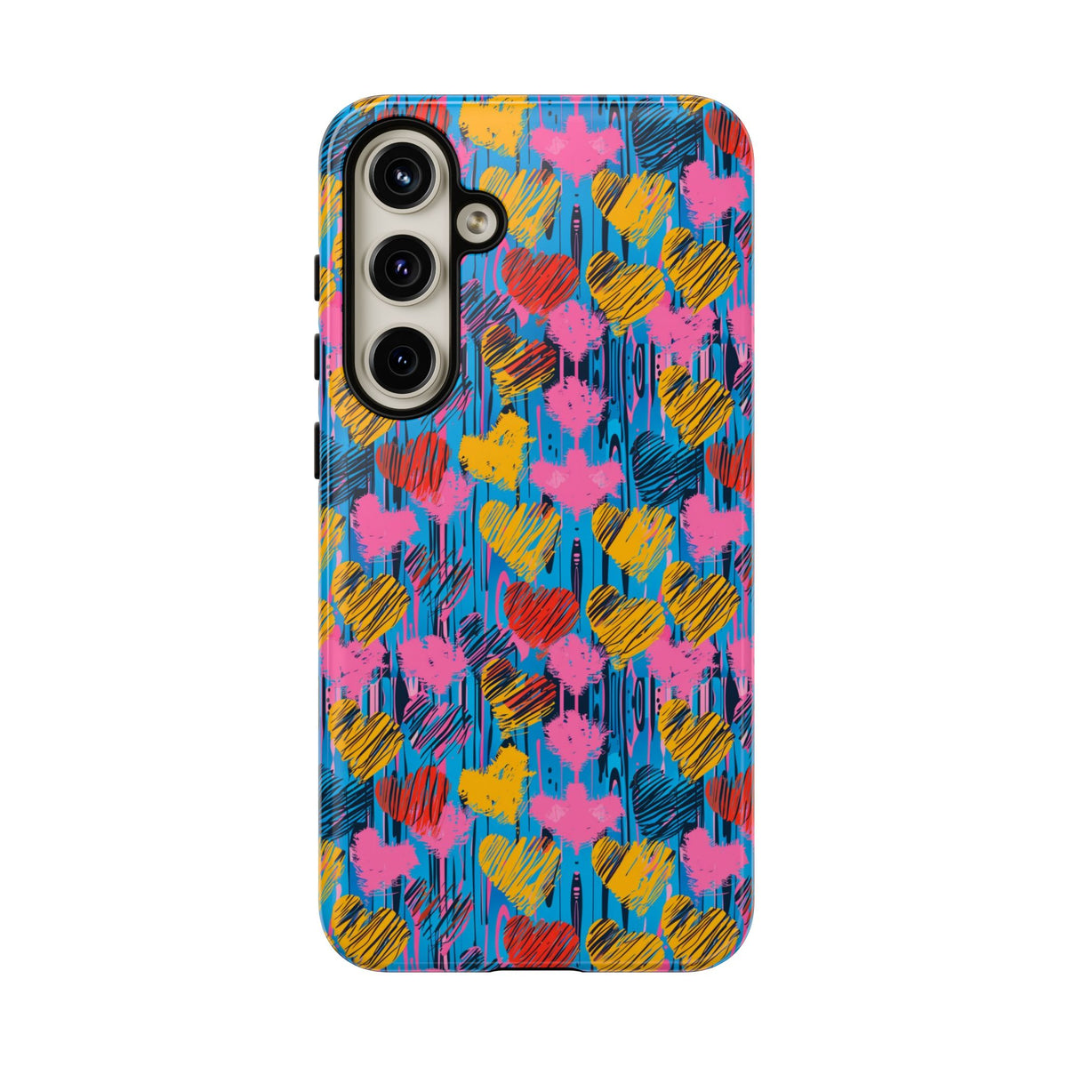 Heart Pattern Phone Case – Stylish & Loving Design for Your Device 262