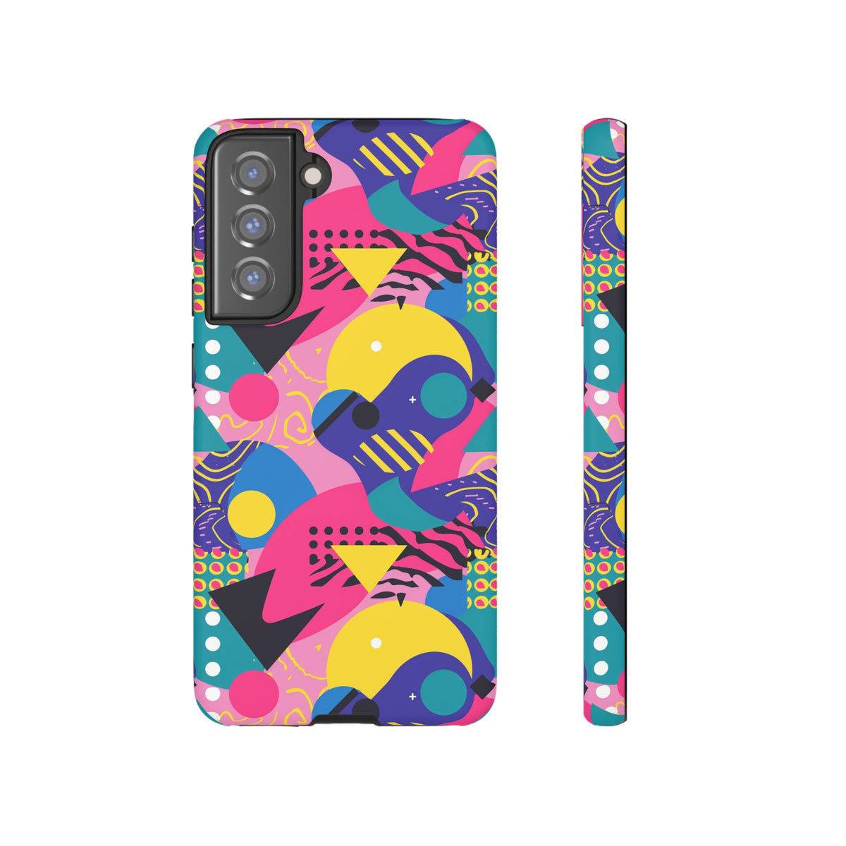 90s Themed Seamless Pattern Phone Case – Embrace Retro Style and Protection 283