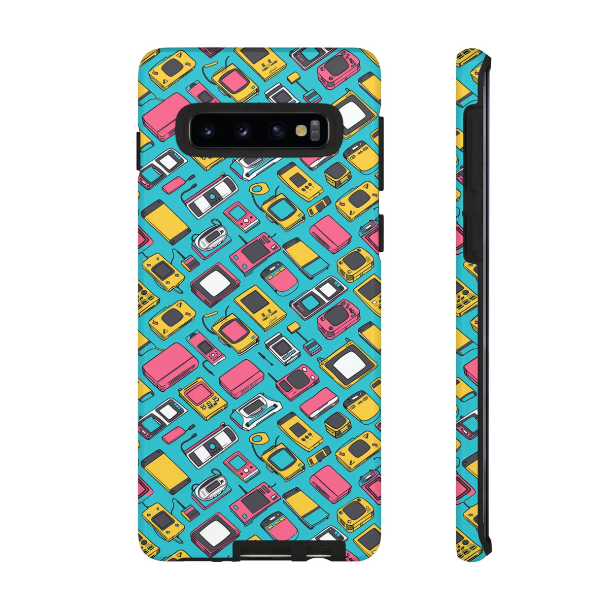 90s Themed Seamless Pattern Phone Case – Embrace Retro Style and Protection 237