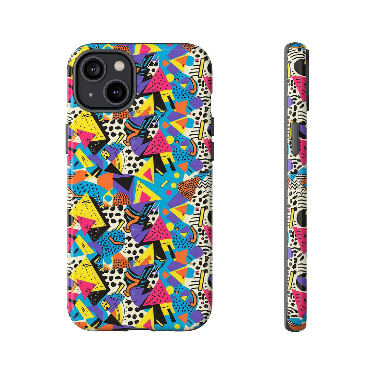 90s Themed Seamless Pattern Phone Case – Embrace Retro Style and Protection 231