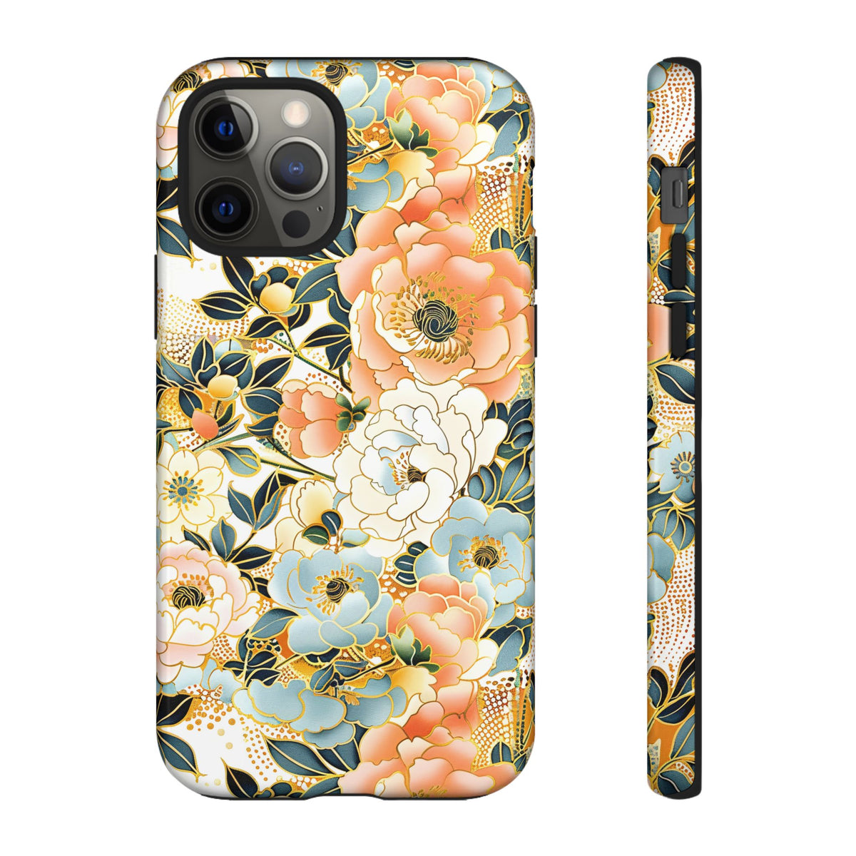 Japanese Blossom Asian Floral Design Phone Case – Elegant Floral Phone Cover 5